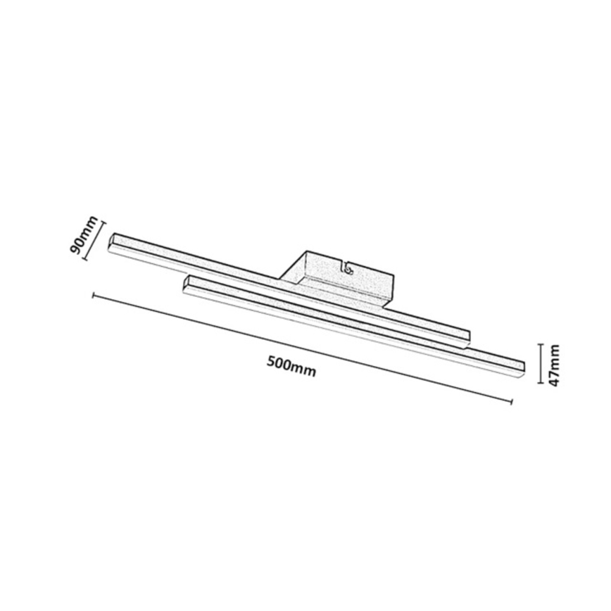 Rabalux - LED Stropna svjetiljka LED/12W/230V 4000K crna