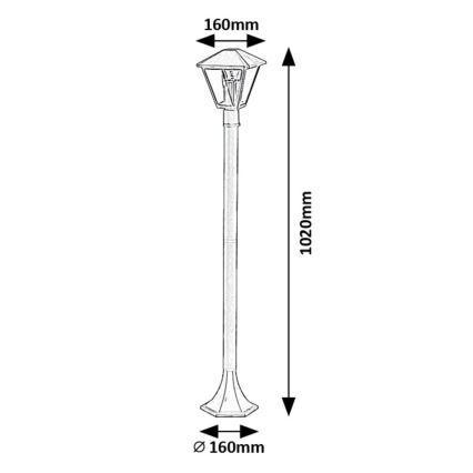 Rabalux - Vanjska lampa 1xE27/40W/230V IP44