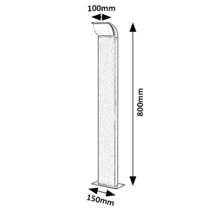 Rabalux - LED vanjska lampa LED/9W/230V IP65
