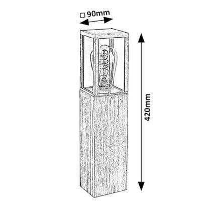 Rabalux - Vanjska lampa 1xE27/60W/230V IP44