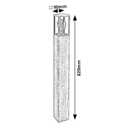 Rabalux - Vanjska lampa 1xE27/60W/230V IP44