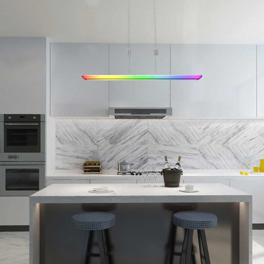 Rabalux - LED RGB Prigušivi luster na sajli LED/24W/230V Wi-Fi Tuya + daljinski upravljač