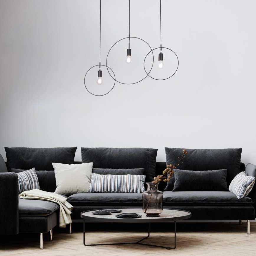 Rabalux - Luster na užetu 3xE27/40W/230V