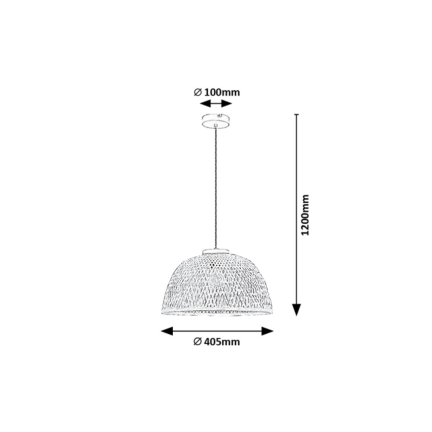 Rabalux - Luster na sajli 1xE27/25W/230V ratan