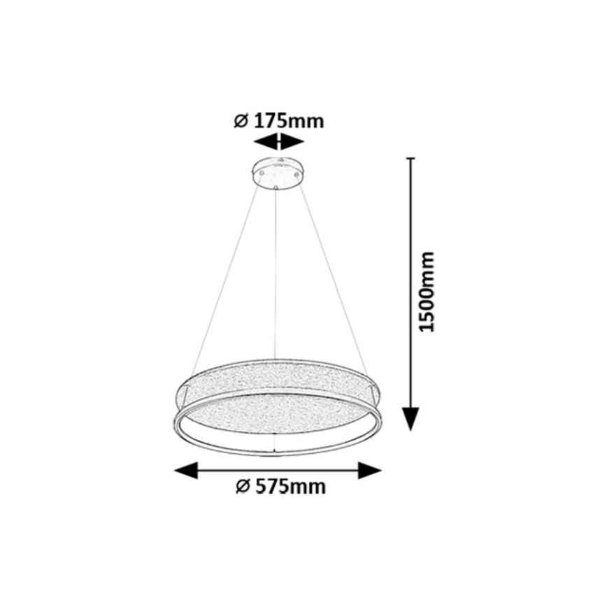 Rabalux - LED Luster na sajli LED/40W/230V 3000/4000K