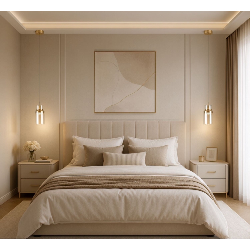 Rabalux - LED luster na sajli LED/10W/230V 3000K zlatna