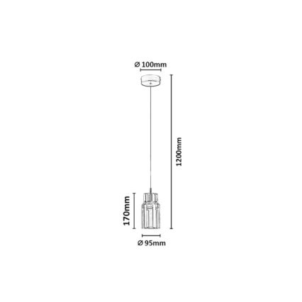 Rabalux - LED luster na sajli LED/10W/230V 3000K zlatna