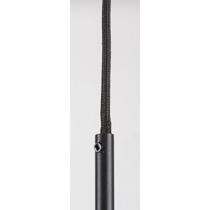 Rabalux - Luster na sajli 1xGU10/50W/230V prozirna/crna