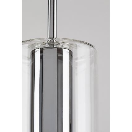 Rabalux - Luster na sajli 1xE27/40W/230V prozirna/sjajni krom