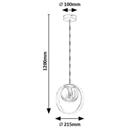 Rabalux - Luster na sajli 1xE14/15W/230V