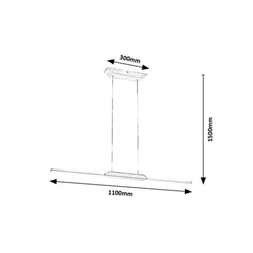 Rabalux - LED Luster na sajli LED/26W/230V 4000K bukva