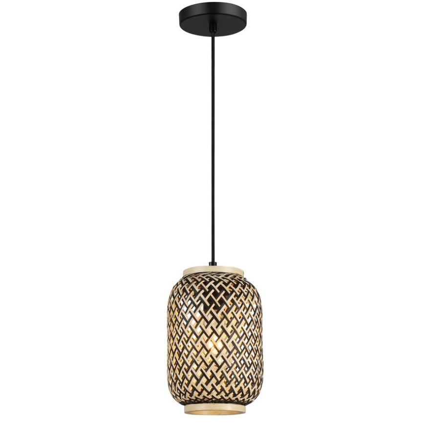 Rabalux - Luster na sajli 1xE27/40W/230V ratan