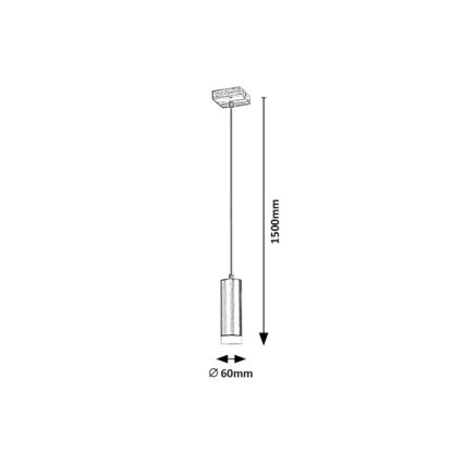 Rabalux - Luster na sajli 1xGU10/5W/230V hrast