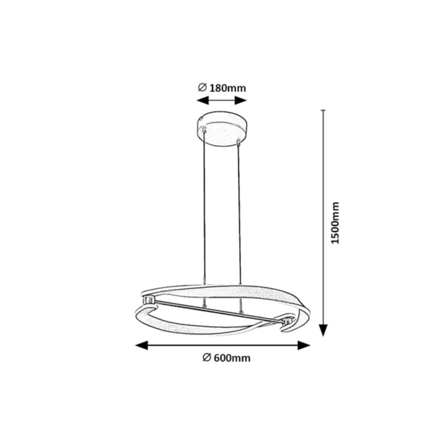 Rabalux - LED luster na sajli LED/40W/230V 3000K