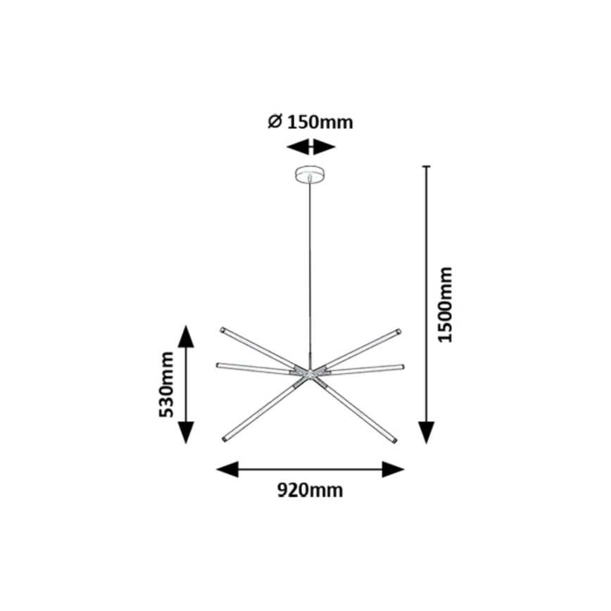 Rabalux - LED Luster na sajli LED/36W/230V 3000K