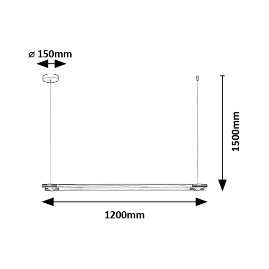 Rabalux - LED Luster na sajli LED/28W/230V 3000K