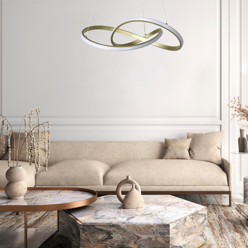 Rabalux - LED Luster na sajli LED/36W/230V 3000K zlatna