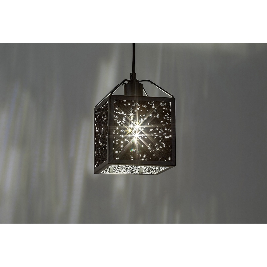 Rabalux - Luster na sajli 1xE27/40W/230V crna