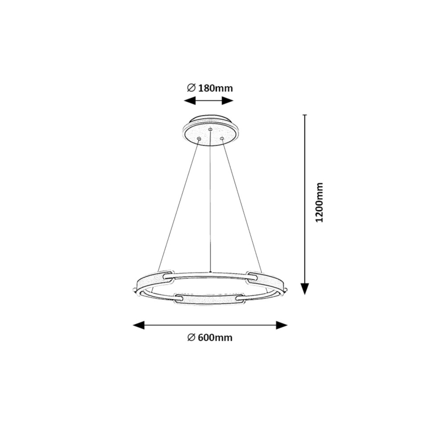 Rabalux - LED Luster na sajli LED/45W/230V 3000K/4000K