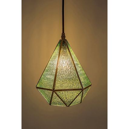 Rabalux - Tiffany vitraj luster na sajli 1xE14/40W/230V plava/zlatna