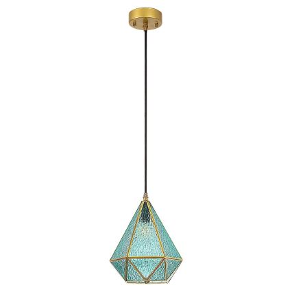 Rabalux - Tiffany vitraj luster na sajli 1xE14/40W/230V plava/zlatna