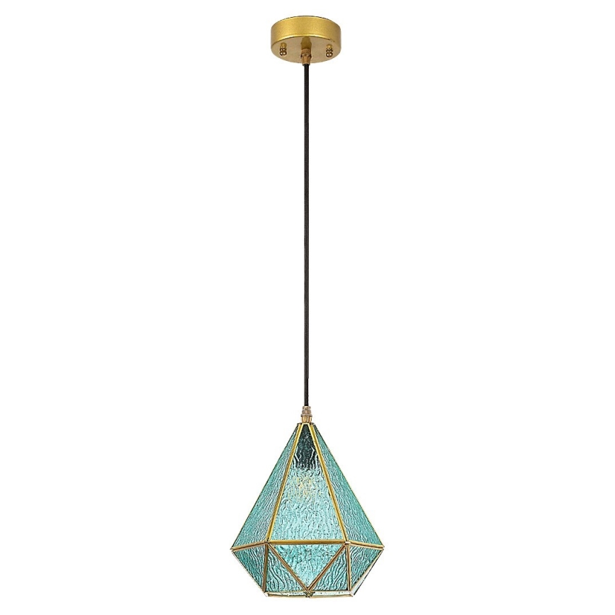 Rabalux - Tiffany vitraj luster na sajli 1xE14/40W/230V plava/zlatna