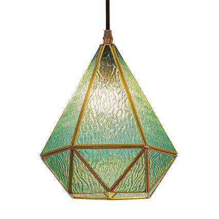 Rabalux - Tiffany vitraj luster na sajli 1xE14/40W/230V plava/zlatna