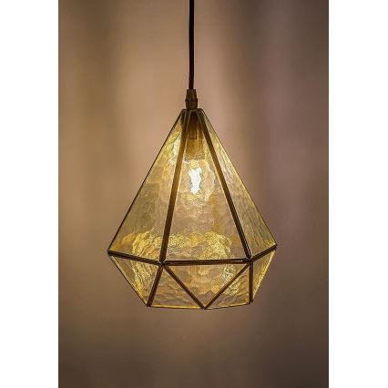 Rabalux - Tiffany vitraj luster na sajli 1xE14/40W/230V zlatna