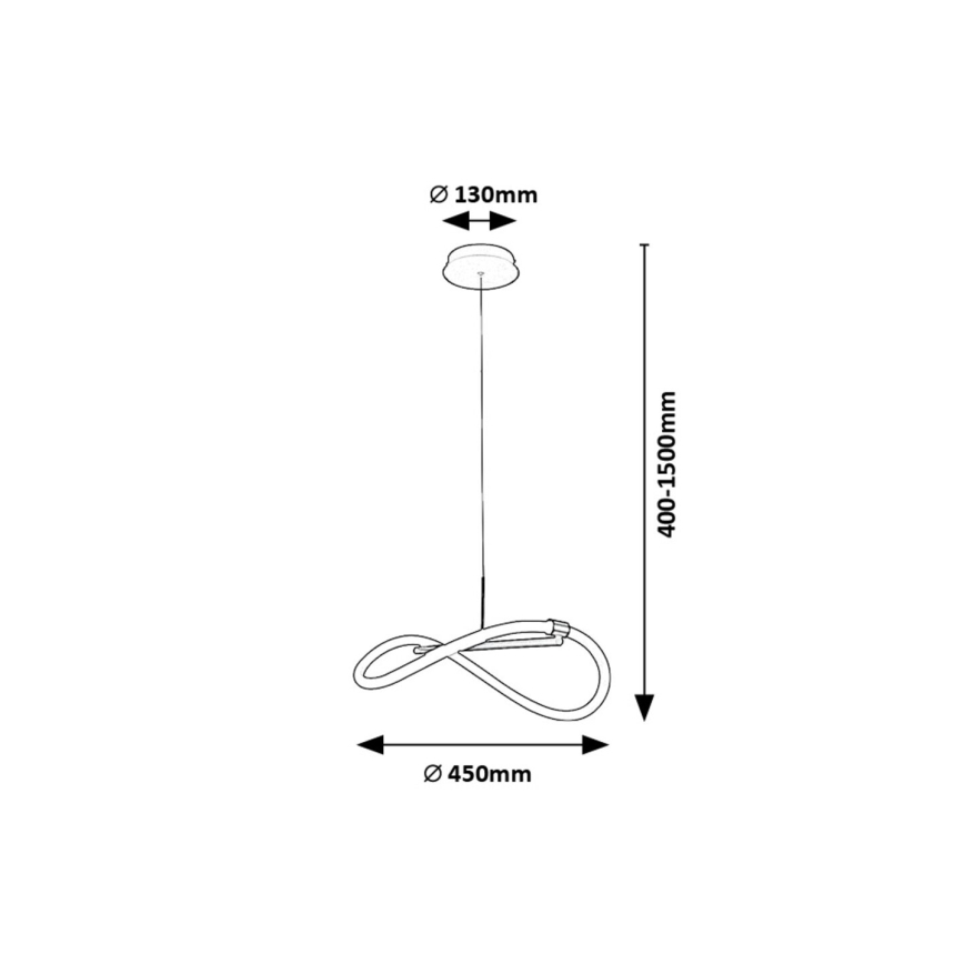 Rabalux - LED Luster na sajli LED/15W/230V 4000K