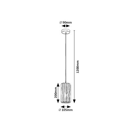 Rabalux - Luster na sajli 1xE27/40W/230V