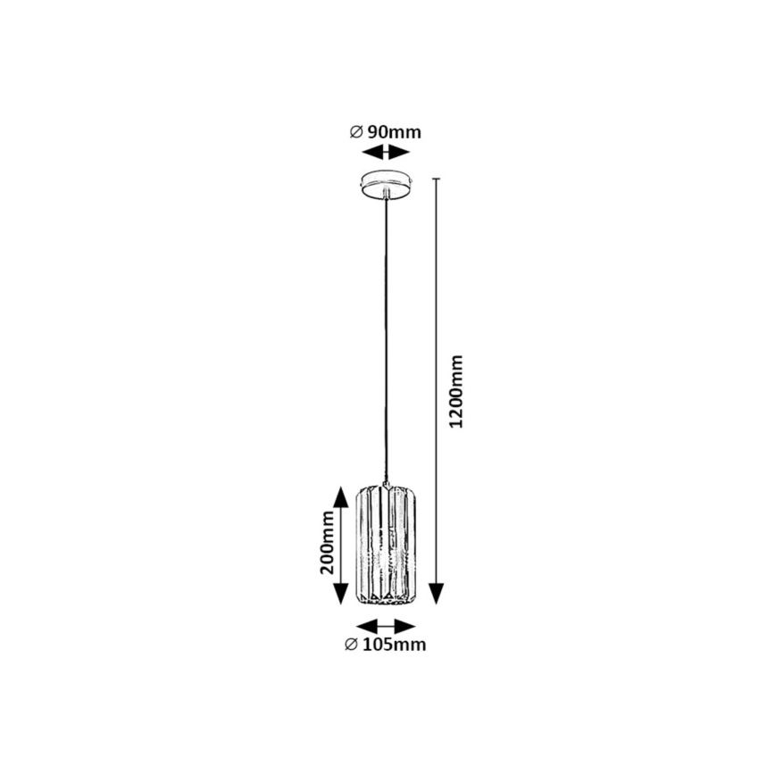 Rabalux - Luster na sajli 1xE27/40W/230V