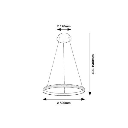 Rabalux - LED Luster na sajli LED/32W/230V 3000K