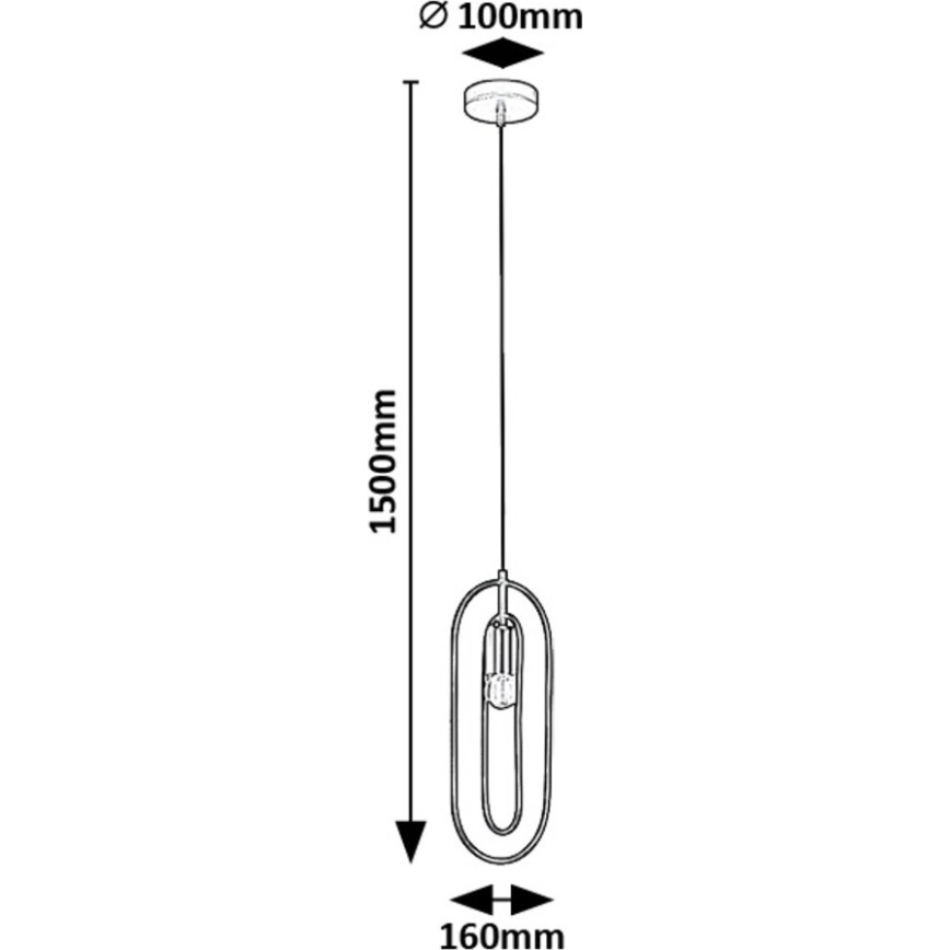 Rabalux - Luster na sajli 1xE27/40W/230V