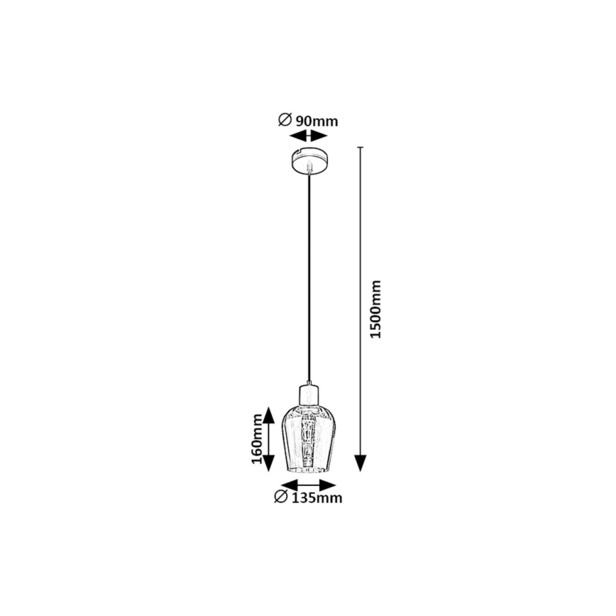 Rabalux - Luster na sajli 1xE27/40W/230V