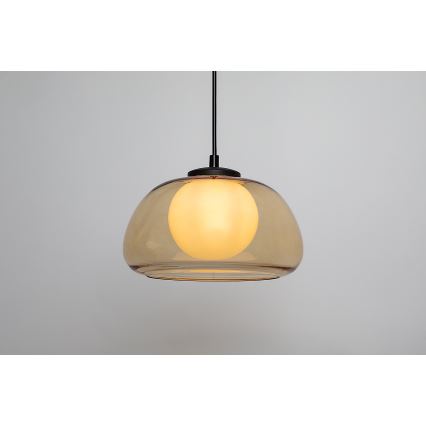 Rabalux - Luster na sajli 1xG9/5W/230V smeđa/dimna