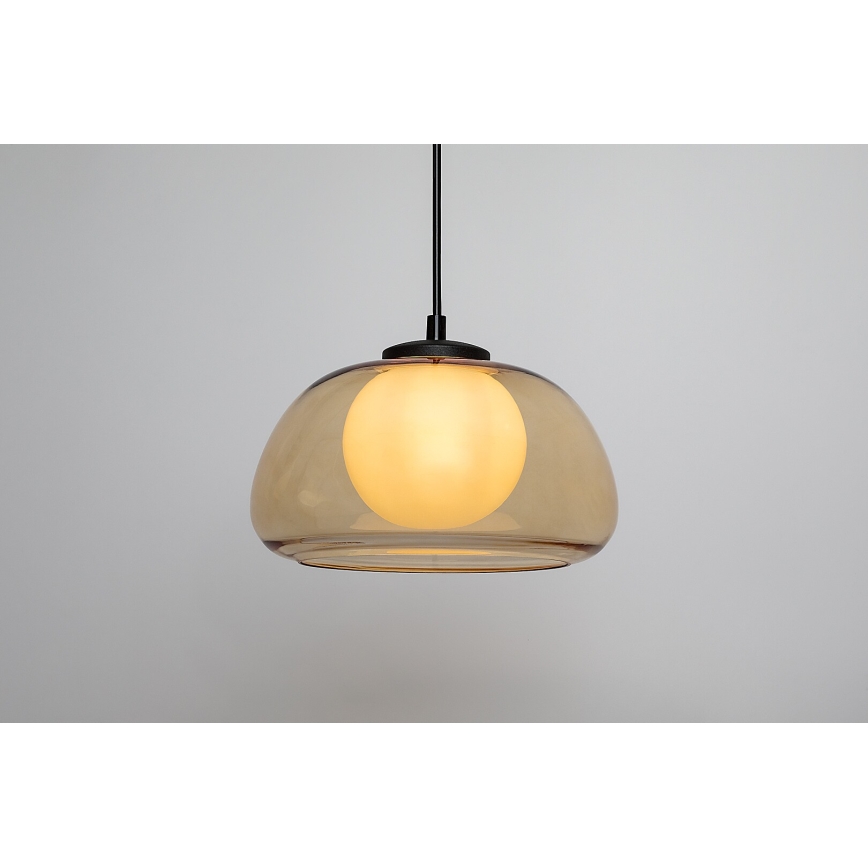 Rabalux - Luster na sajli 1xG9/5W/230V smeđa/dimna