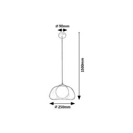 Rabalux - Luster na sajli 1xG9/5W/230V prozirna