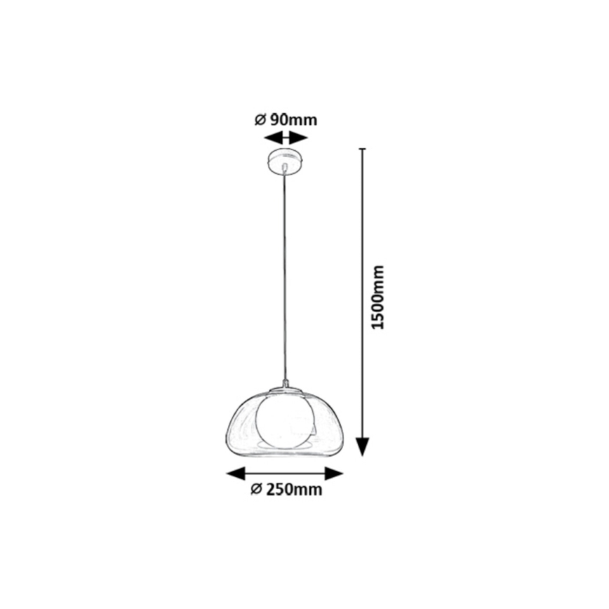 Rabalux - Luster na sajli 1xG9/5W/230V prozirna