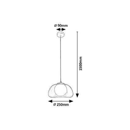 Rabalux - Luster na sajli 1xG9/5W/230V dimna
