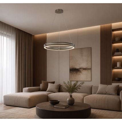 Rabalux - LED luster na sajli s mogućnošću prigušivanja LED/60W/230V 3000-6500K sivi + daljinski upravljač