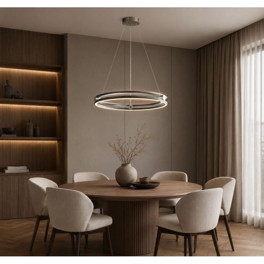 Rabalux - LED luster na sajli s mogućnošću prigušivanja LED/60W/230V 3000-6500K sivi + daljinski upravljač