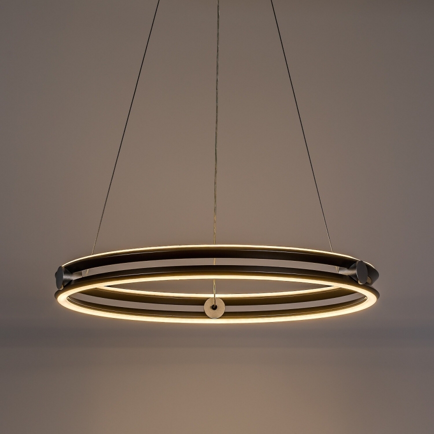 Rabalux - LED luster na sajli s mogućnošću prigušivanja LED/60W/230V 3000-6500K sivi + daljinski upravljač