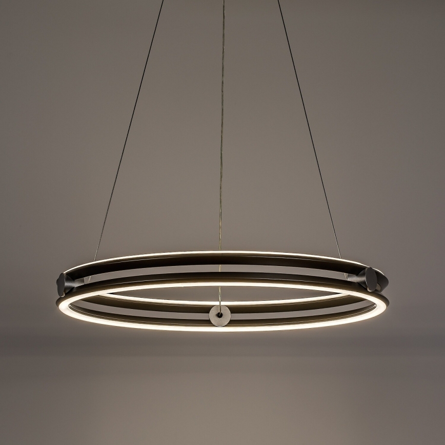 Rabalux - LED luster na sajli s mogućnošću prigušivanja LED/60W/230V 3000-6500K sivi + daljinski upravljač