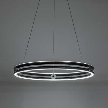 Rabalux - LED luster na sajli s mogućnošću prigušivanja LED/60W/230V 3000-6500K sivi + daljinski upravljač