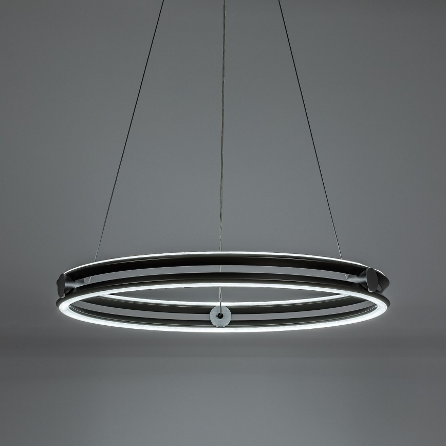 Rabalux - LED luster na sajli s mogućnošću prigušivanja LED/60W/230V 3000-6500K sivi + daljinski upravljač