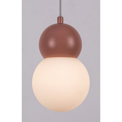Rabalux - Luster na sajli 1xG9/38W/230V ružičasta