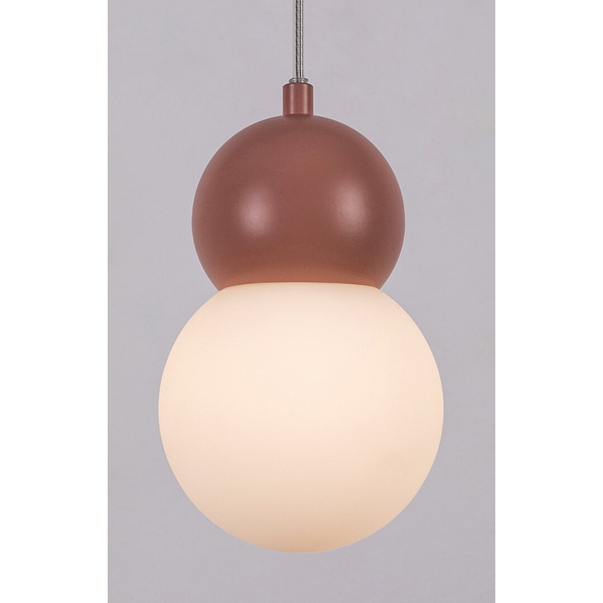 Rabalux - Luster na sajli 1xG9/38W/230V ružičasta