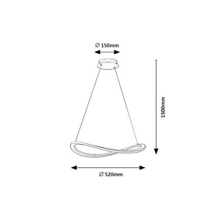 Rabalux - LED luster na užetu LED/40W/230V 3000K