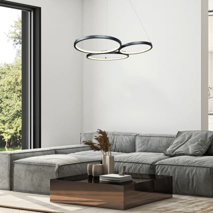 Rabalux - LED Luster na sajli LED/38W/230V crna