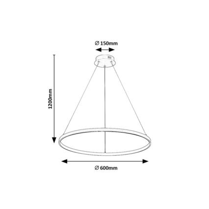 Rabalux - LED luster na sajli LED/55W/230V 3000K